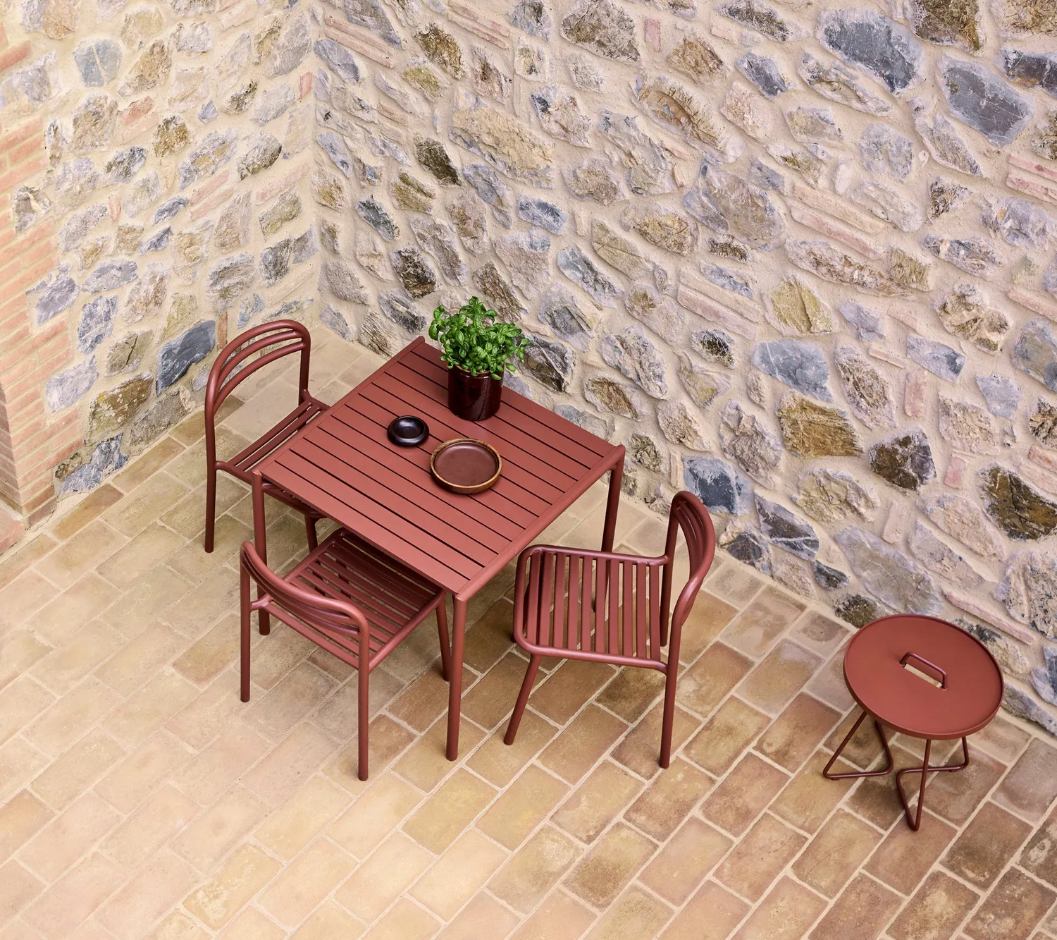 Cane-line Bliss Esstisch 80x80 Sand Aluminium Outdoor