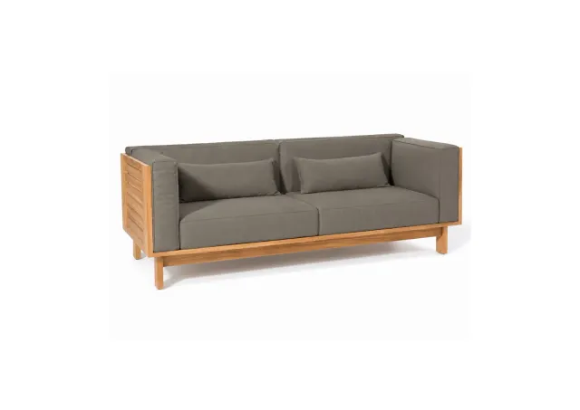Skargaarden Skanör 3-Sitzer-Sofa Teak Nature Grey