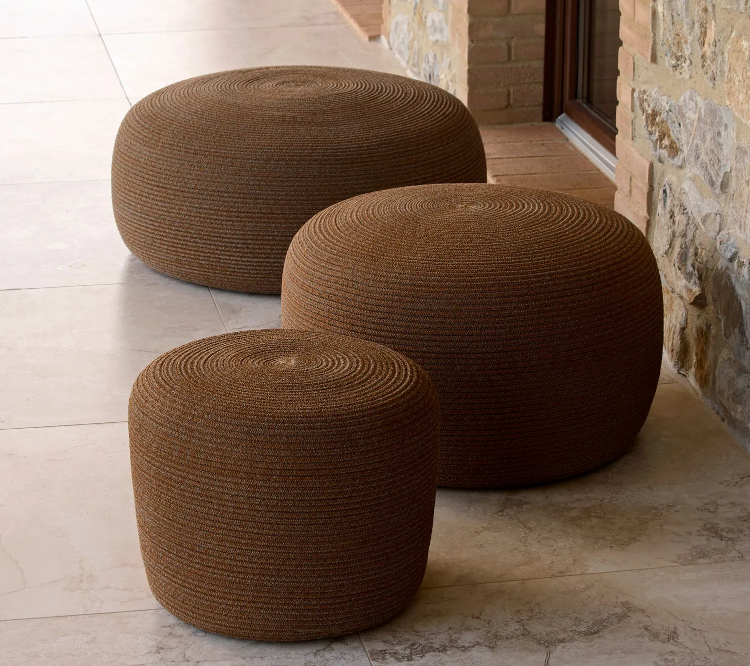 Cane-line Circle Fußhocker Umbra Soft Rope