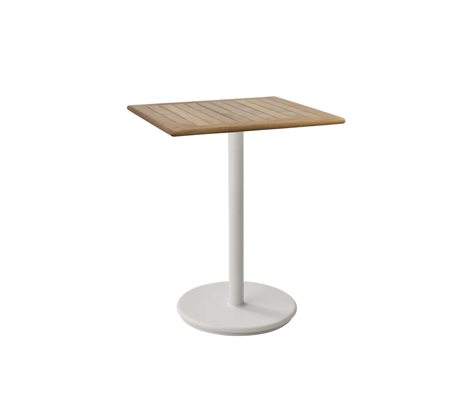 Cane-line Go café Tisch 72x72 cm Darkgrün Teak wetterfest