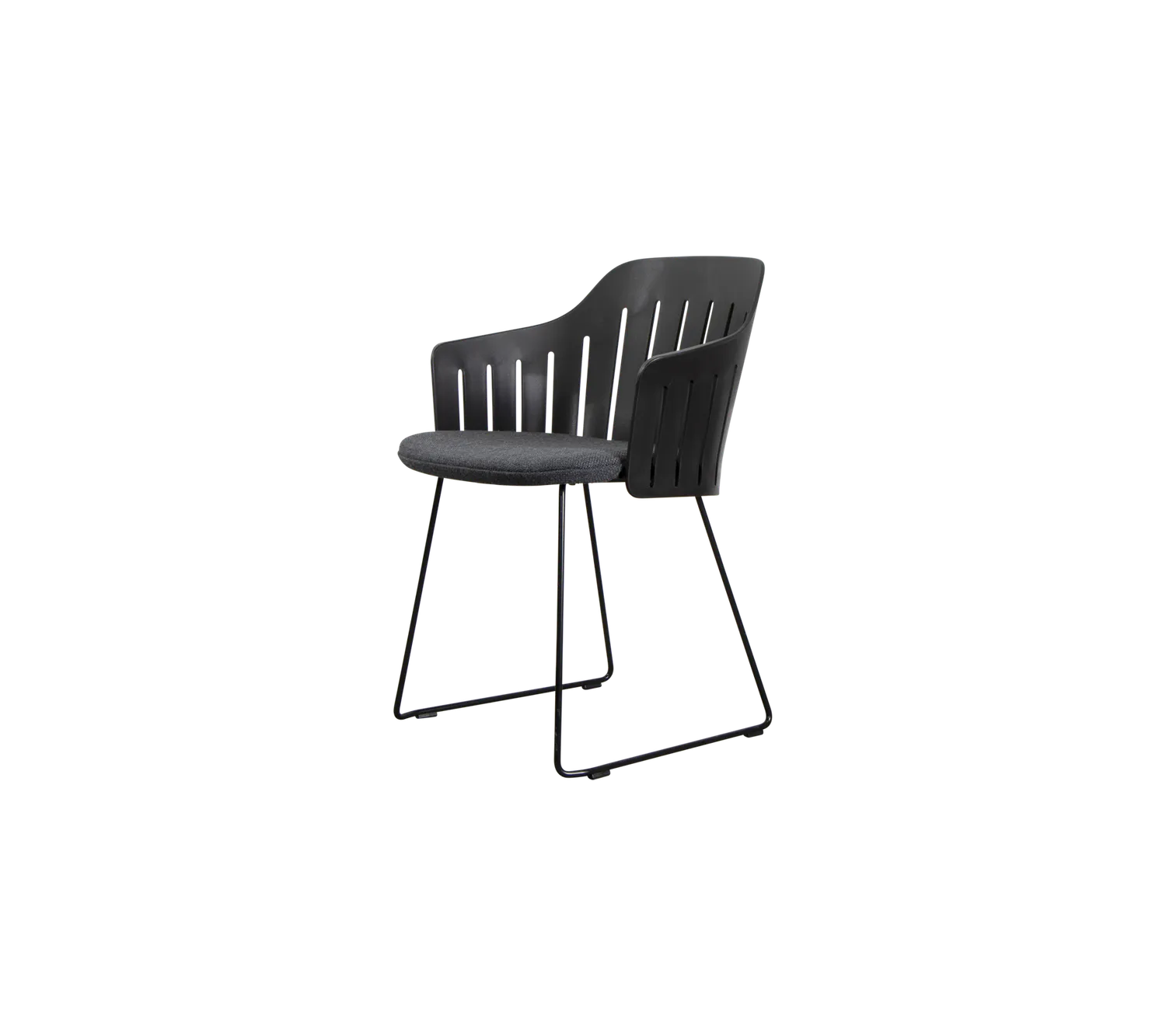 Cane-line Choice Stuhl Kufe Schwarz recycelt