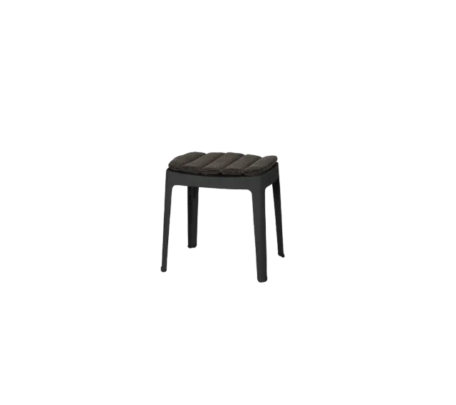 Cane-line Cut Hocker weiß alu dunkelgrau stapelbar