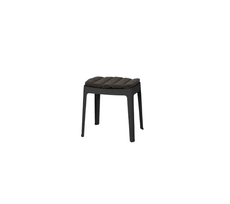 Cane-line Cut Hocker weiß alu dunkelgrau stapelbar