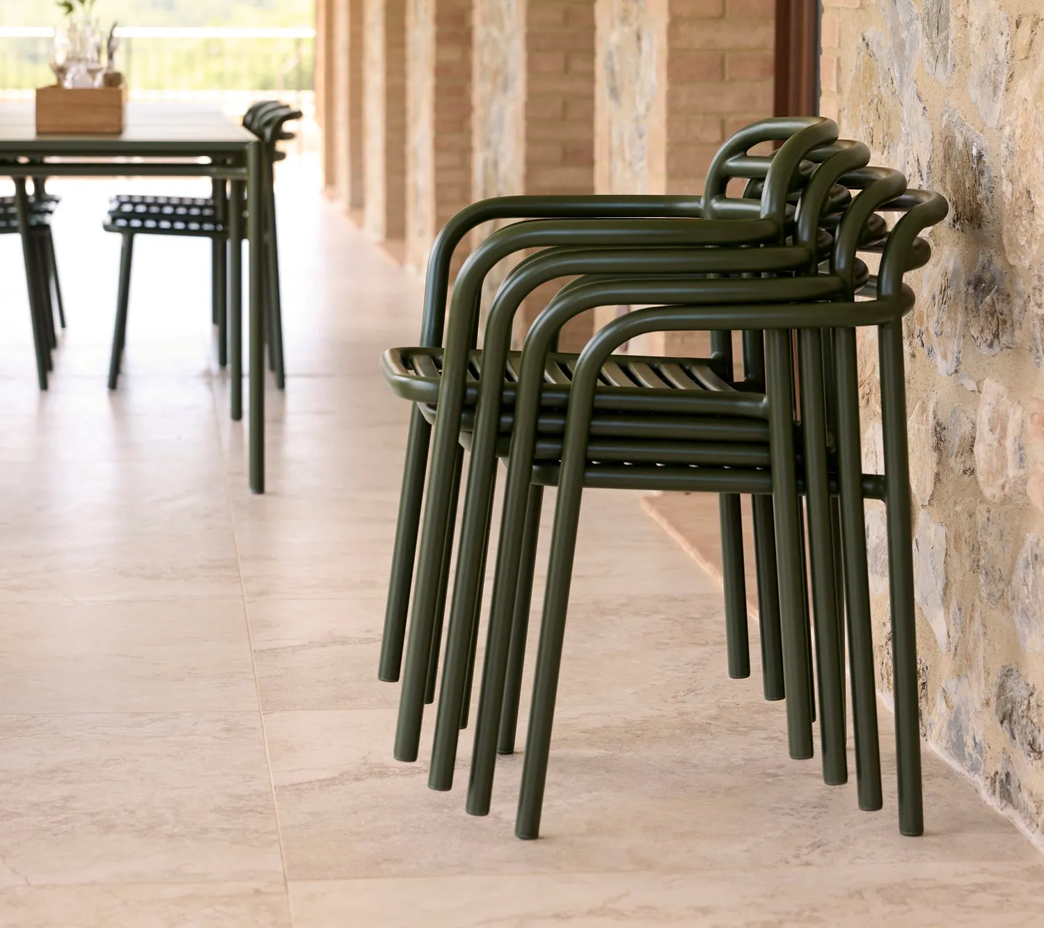 Cane-line Bliss Gartenstuhl Sand Aluminium