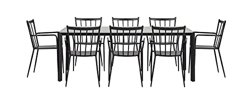 Envy Gartenmöbel-Set 8 Personen 200 cm Sprossenlehne