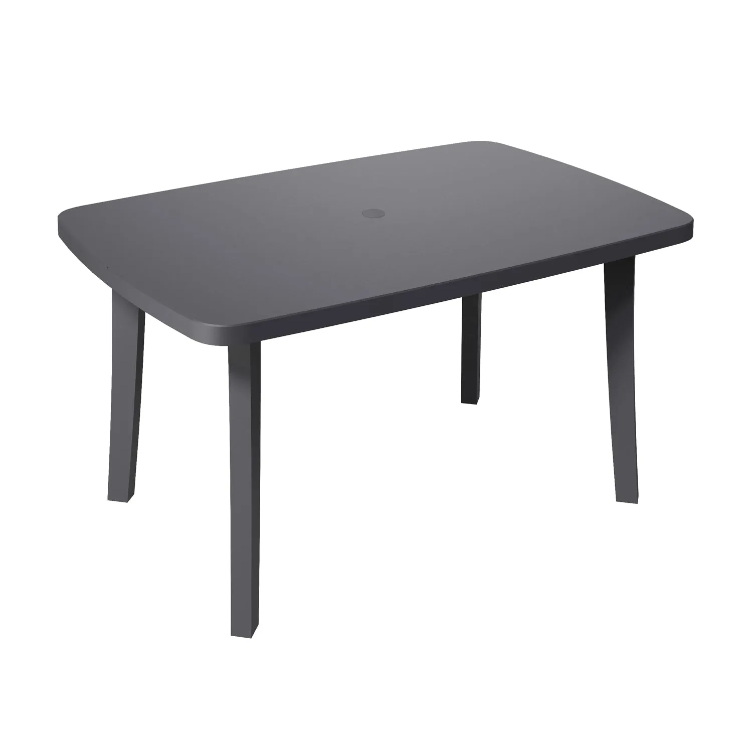 Grosfillex Miami 133x90 Gartentisch Weiß Kunststoff