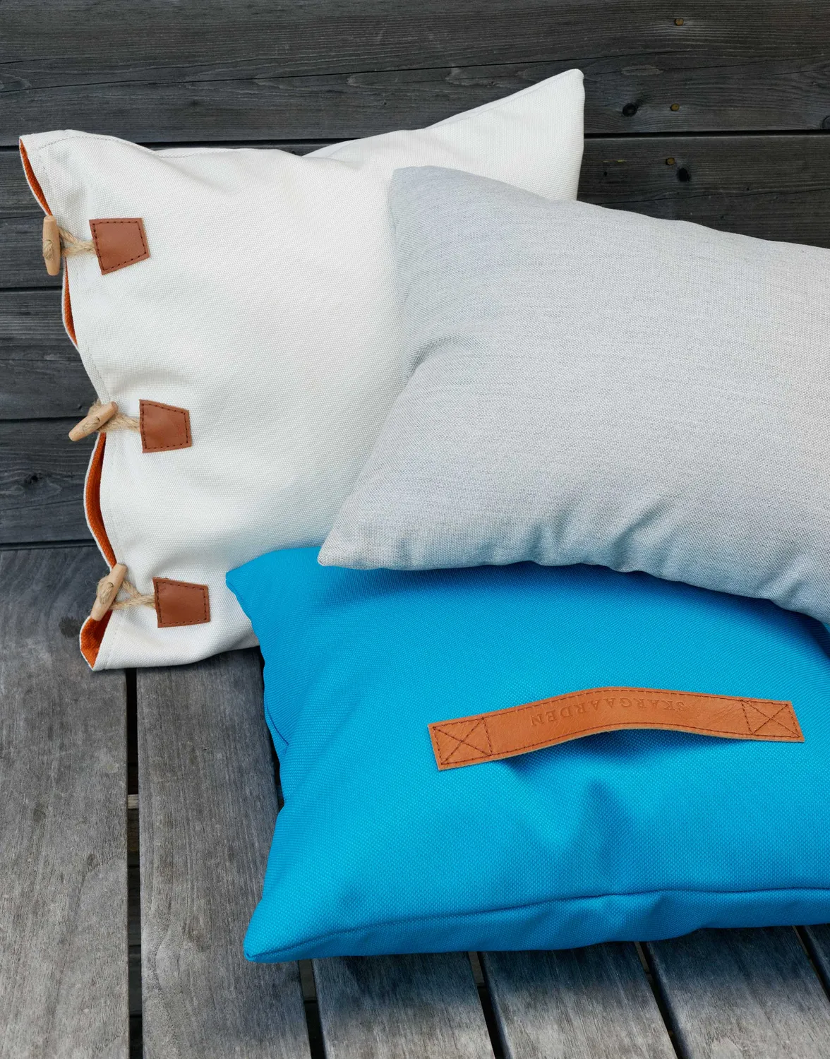 Skargaarden Tofta Kissen Grey Outdoor-Kissen grau