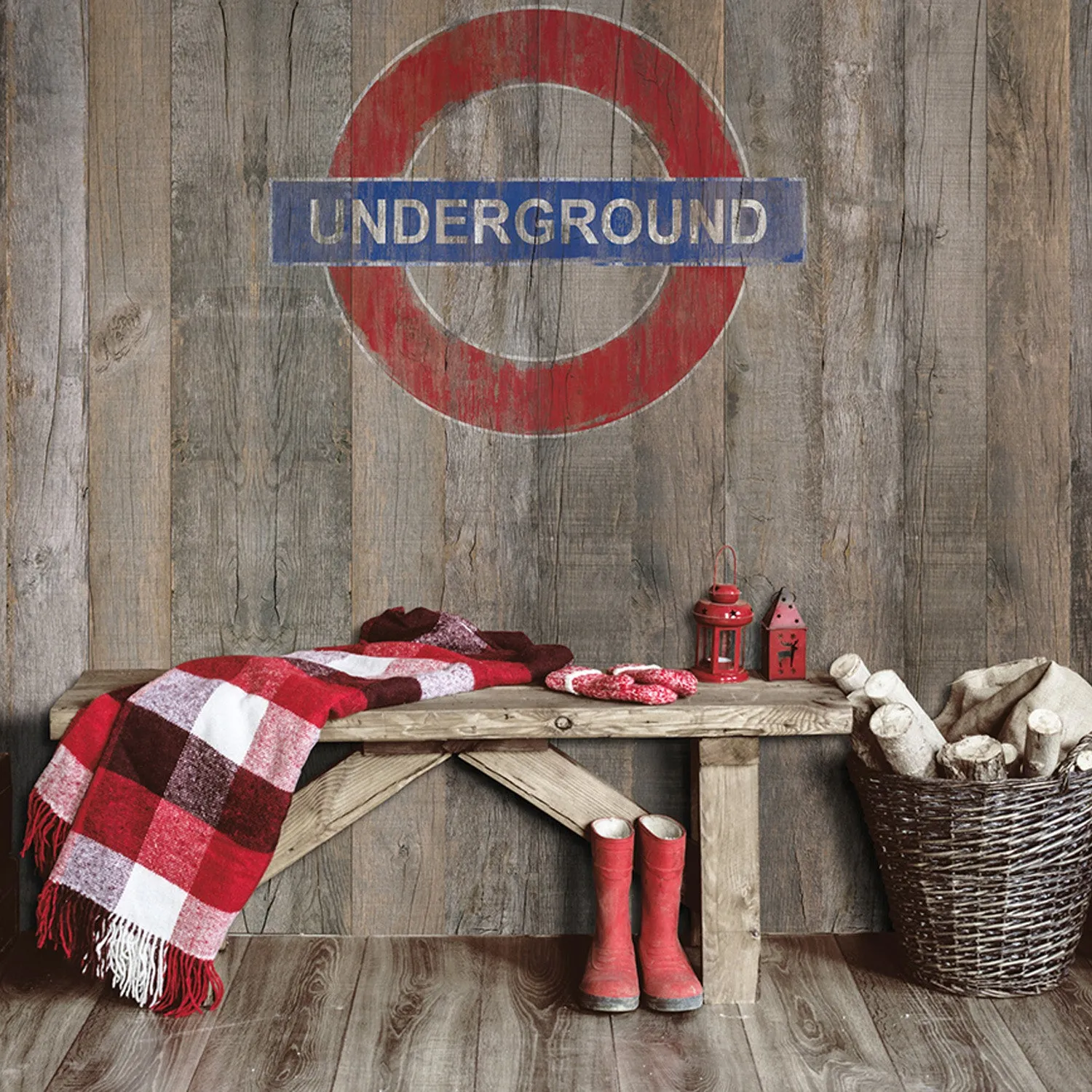 Grosfillex Element 3D Wandpaneel Ranch Underground Holzoptik