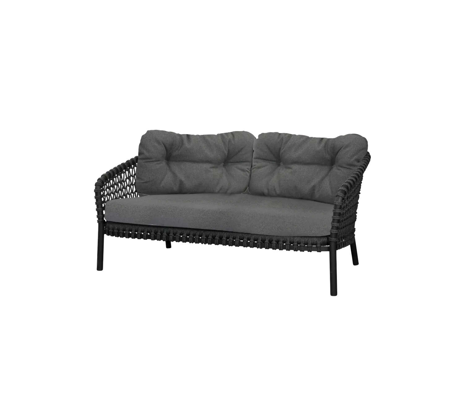Cane-line Ocean Ocean large 2-seater sofa Kissen-Set Weißgrau