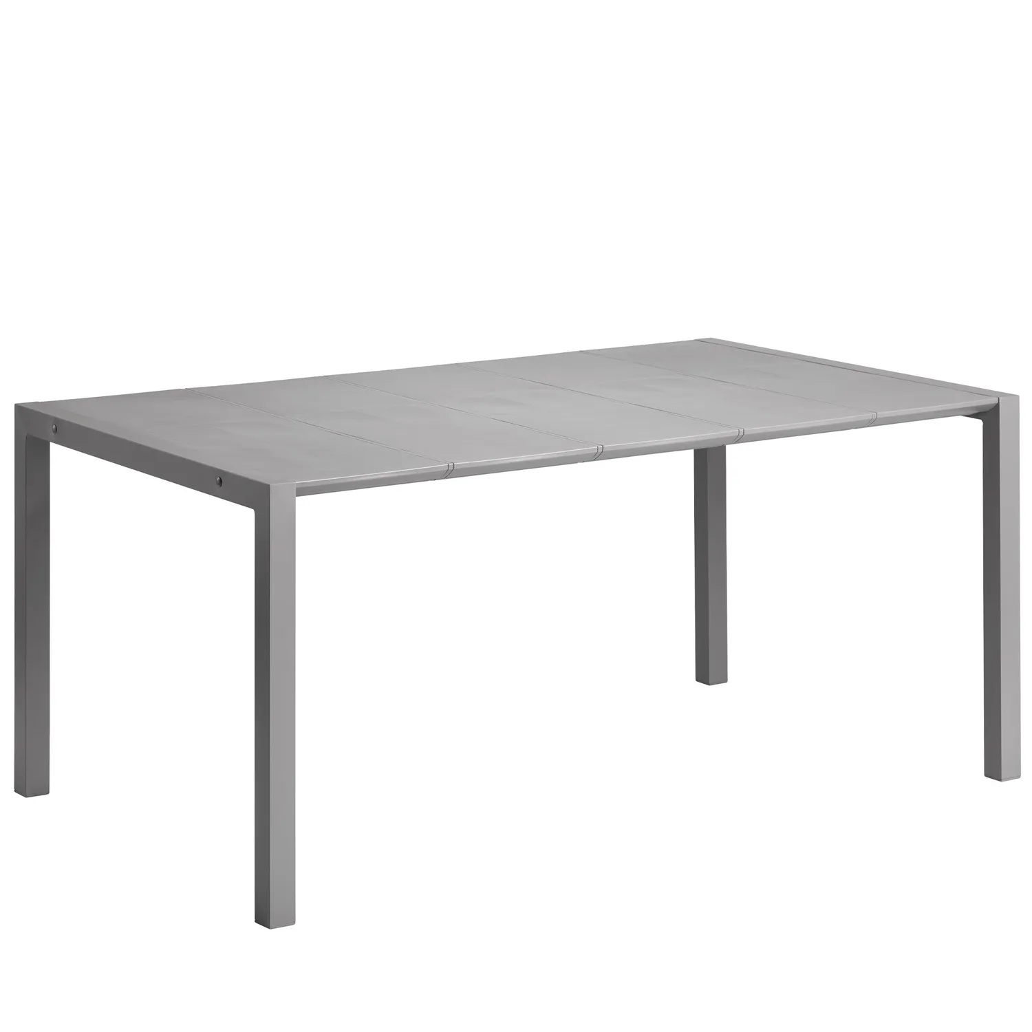 Grosfillex Eden Gartentisch 165x87 cm Platingrau Kunststoff