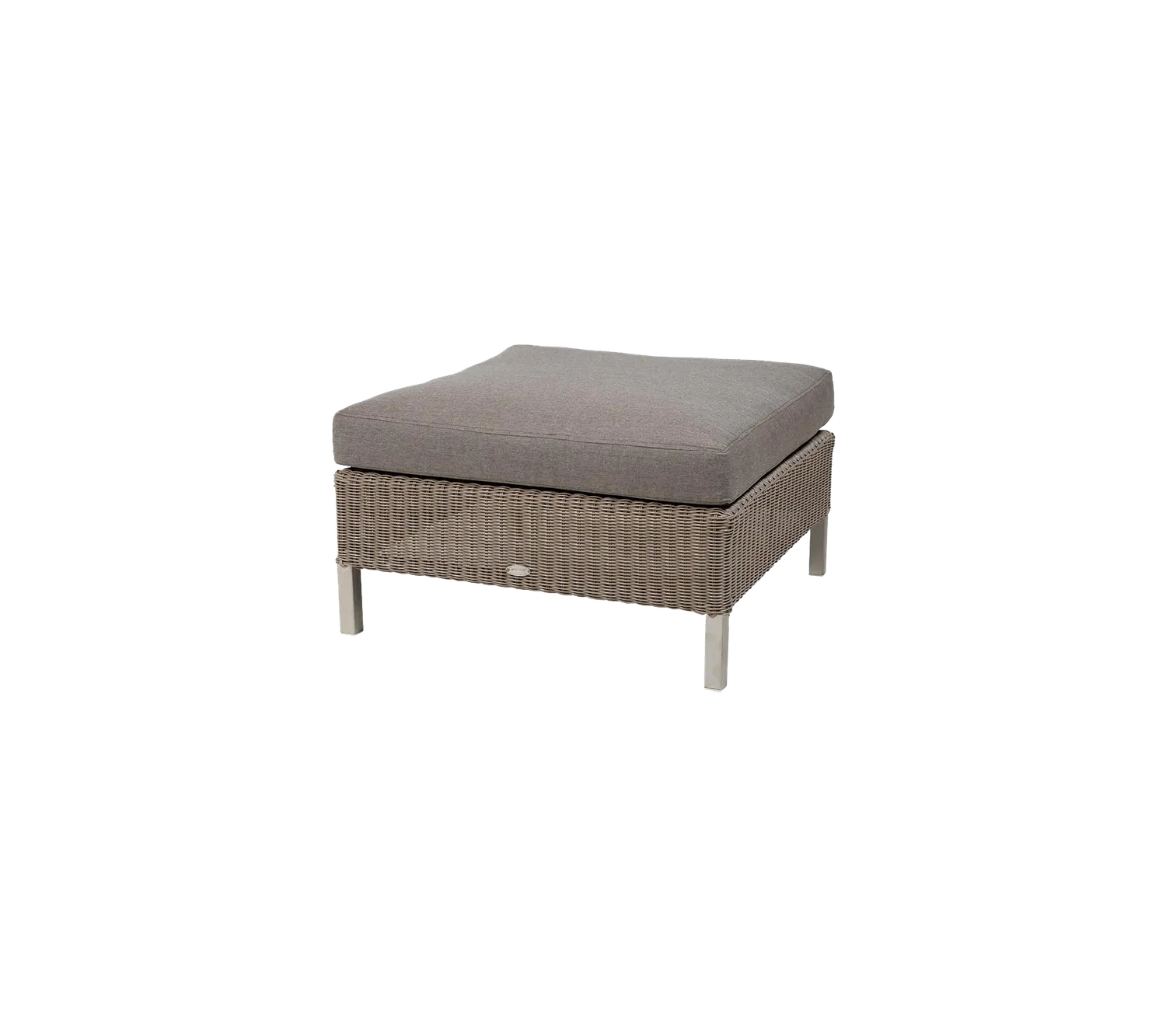 Cane-line Connect Kissen Fußhocker Taupe QuickDry