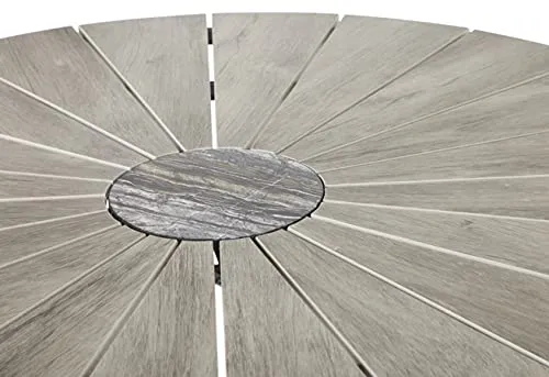 Envy Gartenmöbel-Set 4 Personen rund grau 120 cm