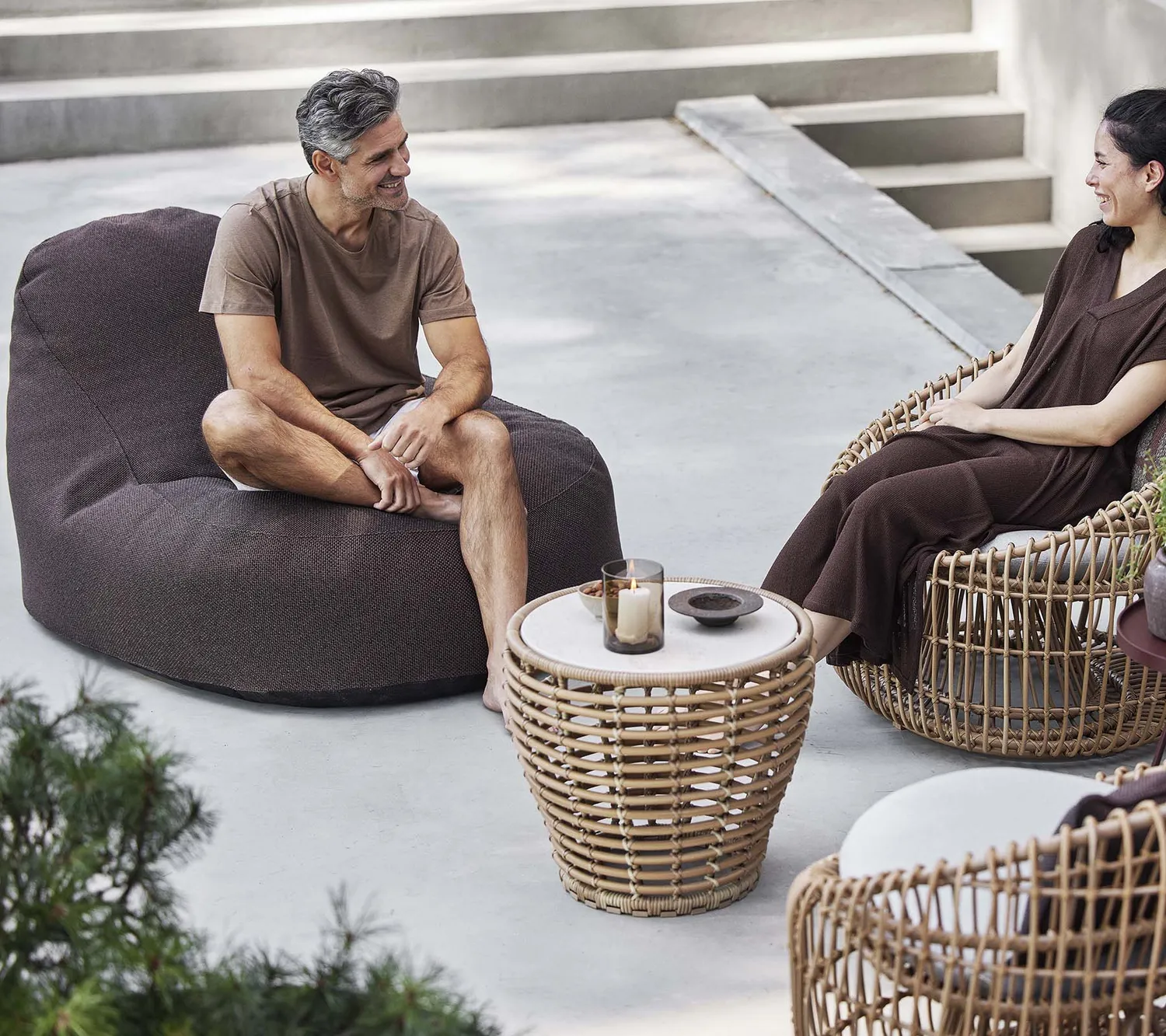 Cane-line Cozy Sitzsack Dunkelbordeaux Outdoor