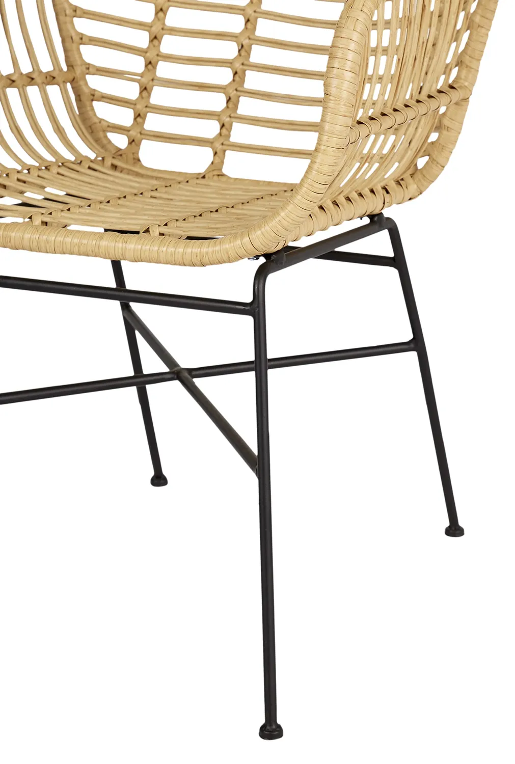 Envy Gartenmöbel-Set 4 Personen rund 110 cm Bambusoptik grau