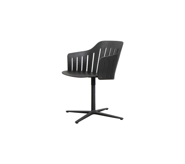 Cane-line Choice Drehstuhl schwarz recycelt Indoor