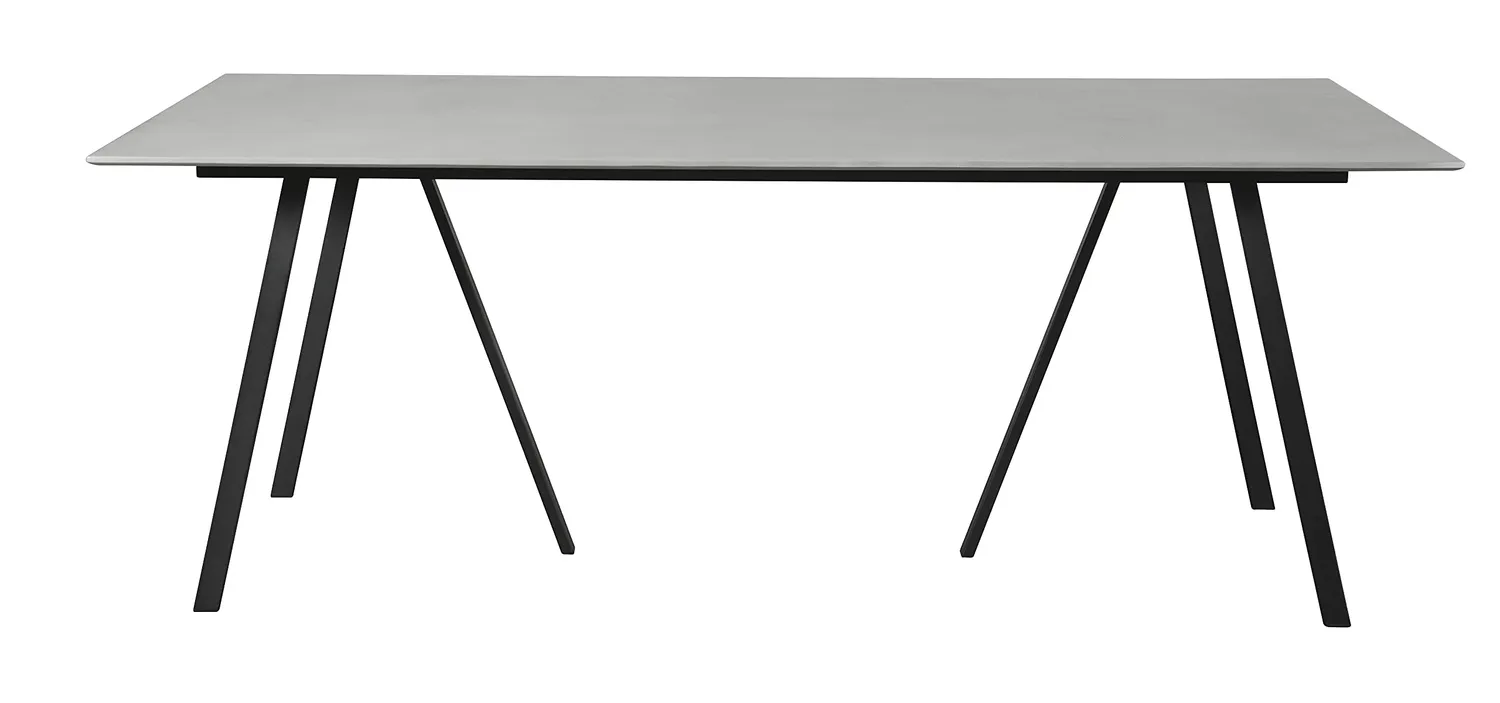 Envy Gartenmöbel-Set 6 Personen 200 cm grau Bambus