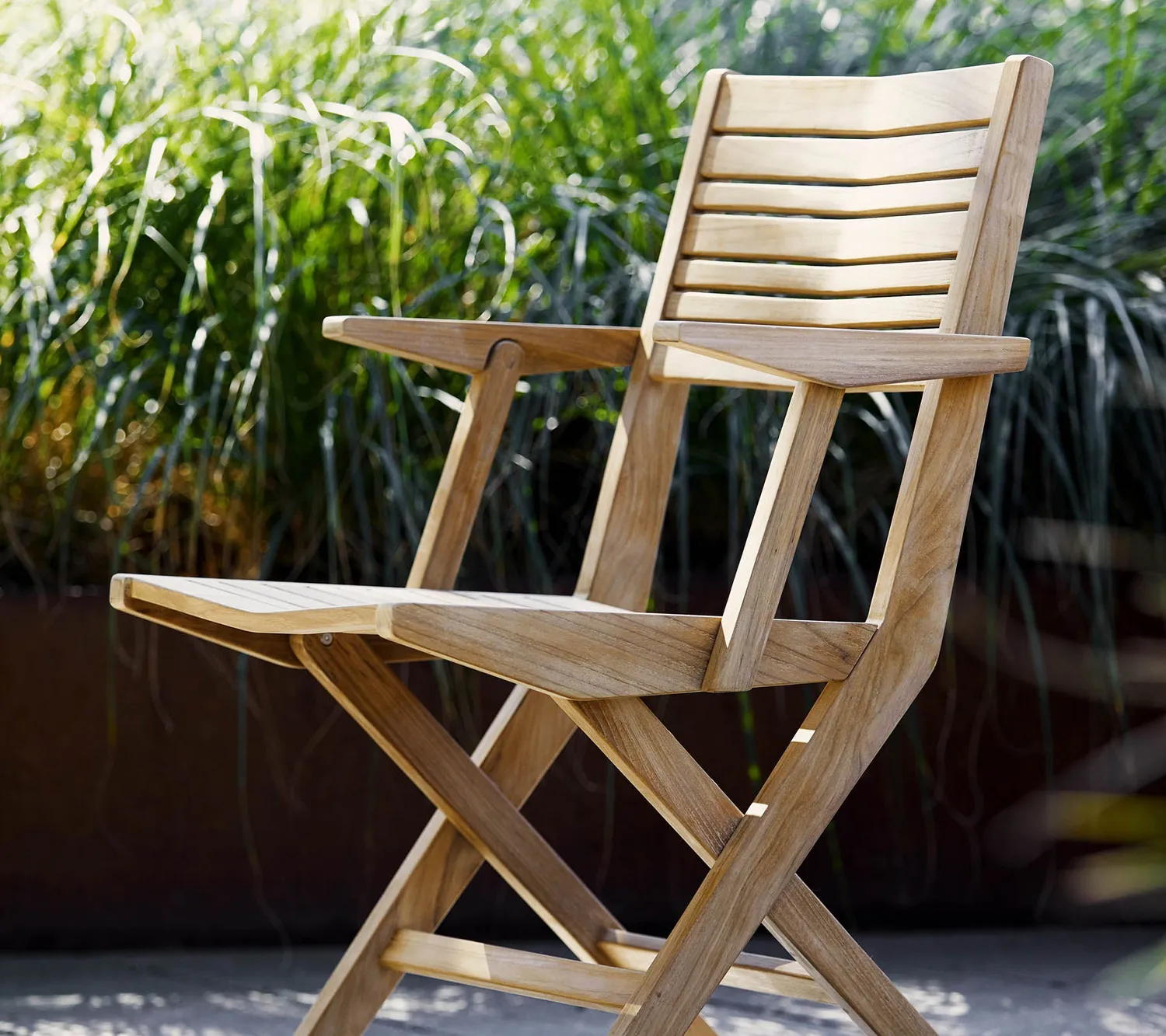 Cane-line Flip Klappstuhl Teak ohne Kissen