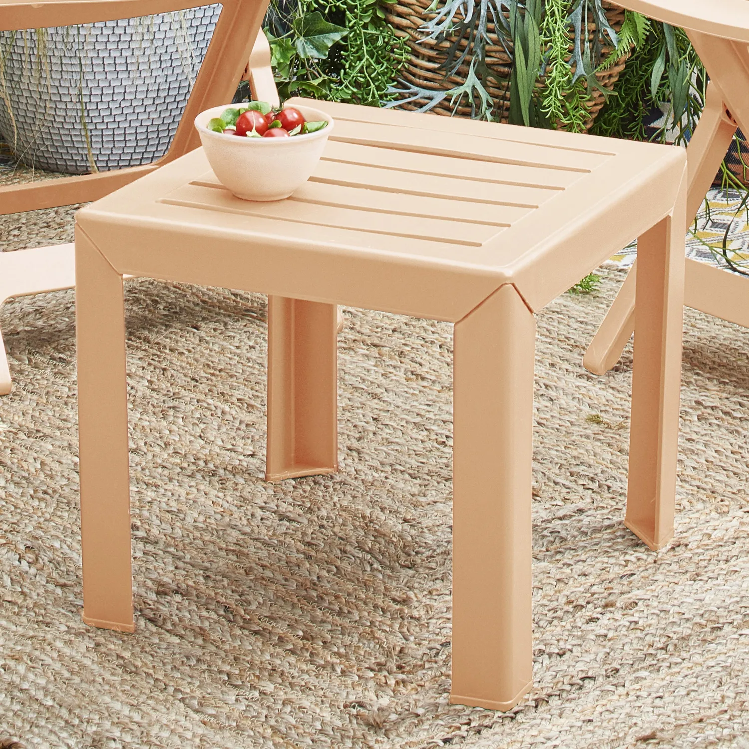 Grosfillex Miami Couchtisch Weiß Kunststoff