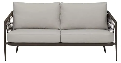 Envy Lounge-Set für 5 Personen Gartenmöbel-Set Braun Staub Natur Polyrattan