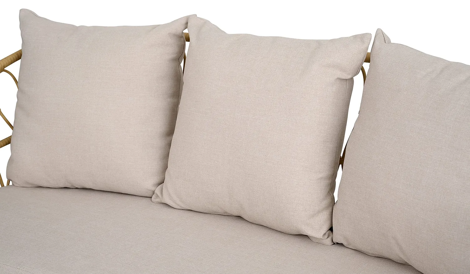 Envy Lounge-Set 5 Personen Rattan 3-Sitzer Kissen Loungetisch