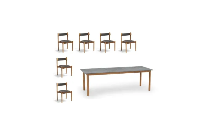 Skargaarden Koster Dining Tisch Groß Teak Platte