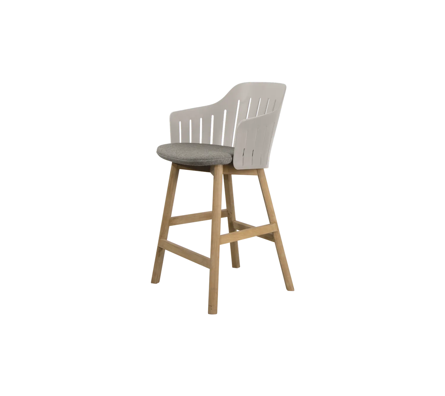 Cane-line Choice Barstuhl Schwarz Teak recycelt