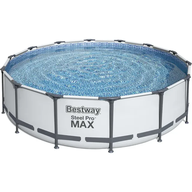 Bestway Steel Pro Max Frame Pool-Set Ø427x107 Lichtgrau rund