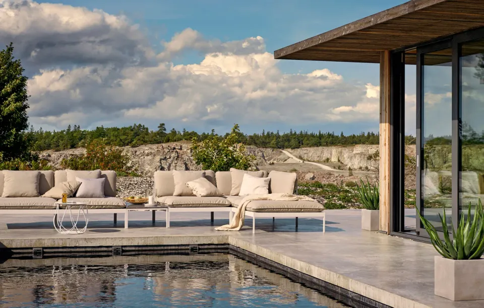 Skargaarden Bönan Lounge Ottomane Aluminium Outdoor