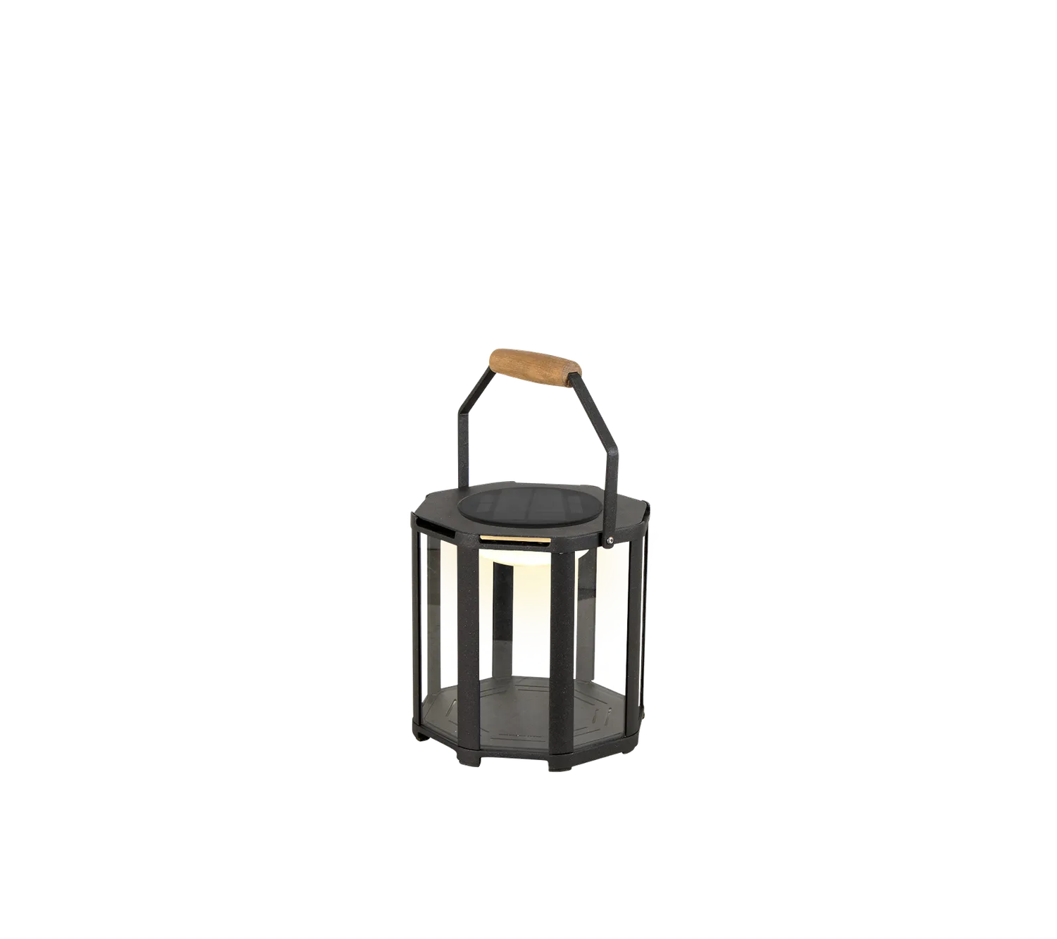 Cane-line Lightlux Mini Laterne Lava Grey Aluminium mit LED