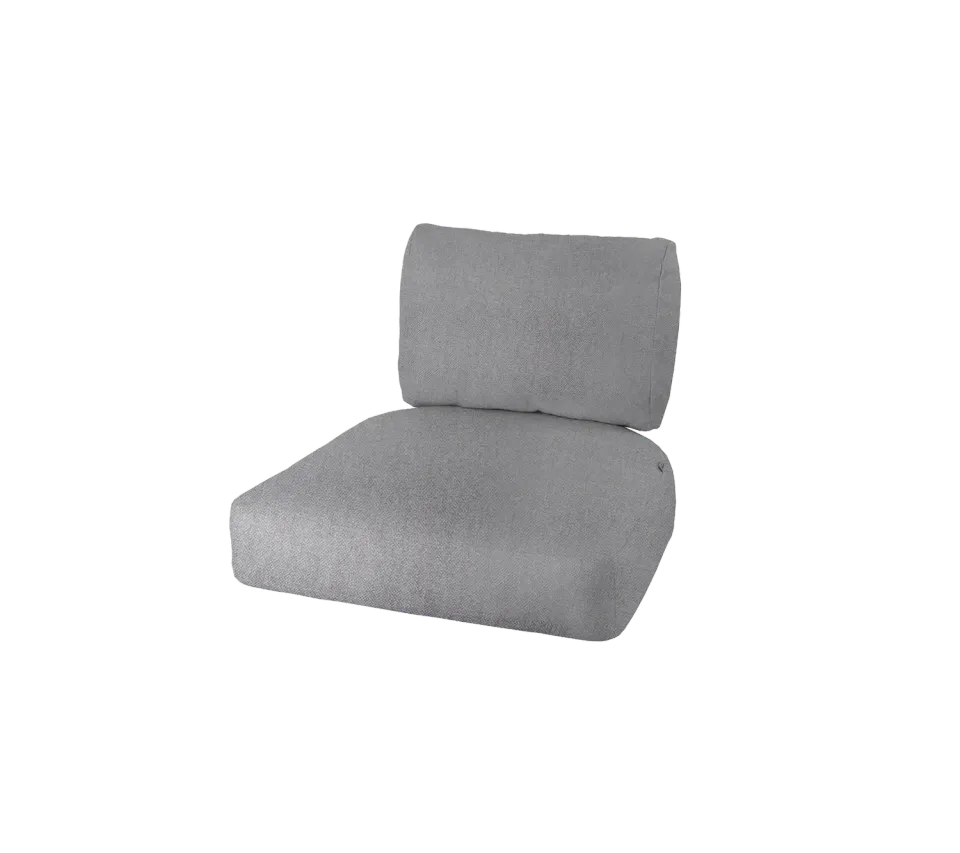 Cane-line Nest Lounge Chair Kissen Set Light Grey Ambience