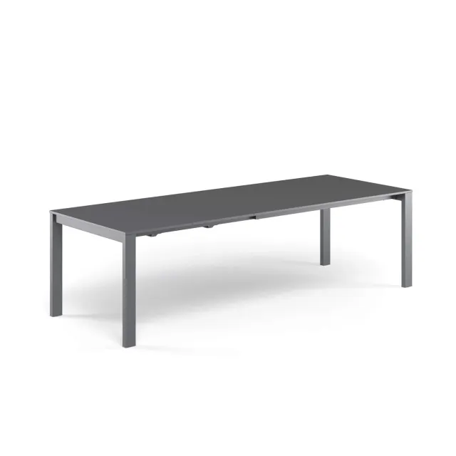 Emu Round Ausziehtisch 160+54+54x100 Blechplatte