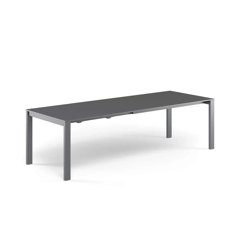 Emu Round Ausziehtisch 160+54+54x100 Blechplatte