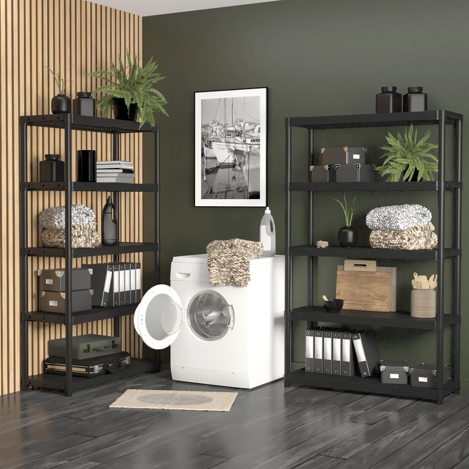 Grosfillex Workline 3.0 Regal 105 cm Schwarz