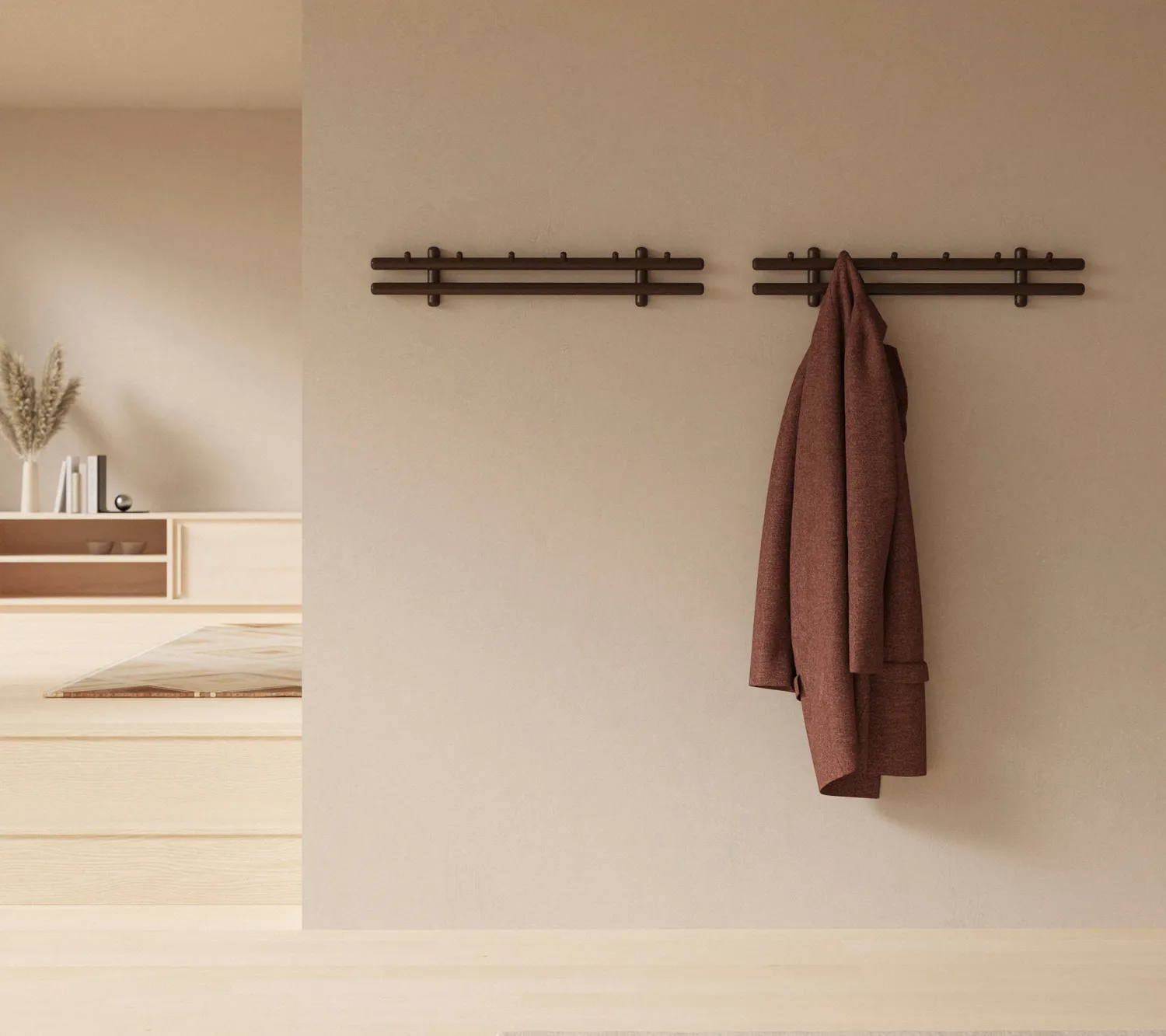 Cane-line Sticks Garderobe 80 cm Mahagoni Braun