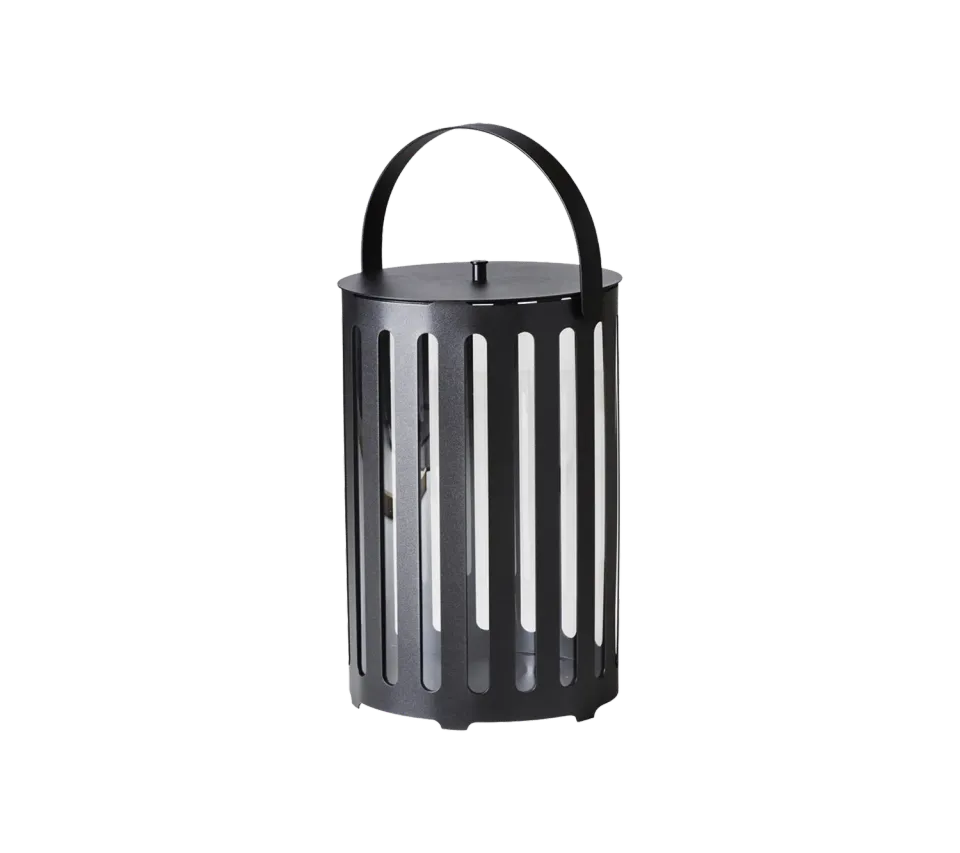 Cane-line Lighttube Laterne groß Lava Grey Aluminium