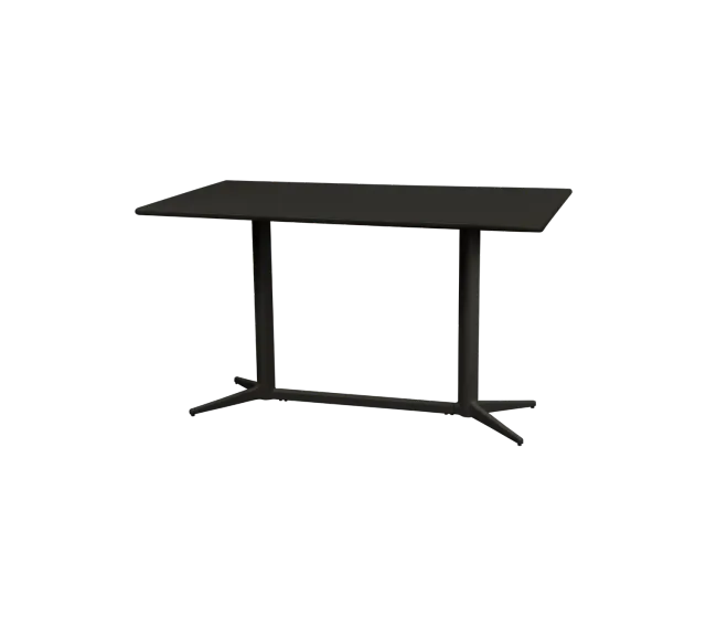 Cane-line Drop Cafétisch Teak Lava Grey Aluminium