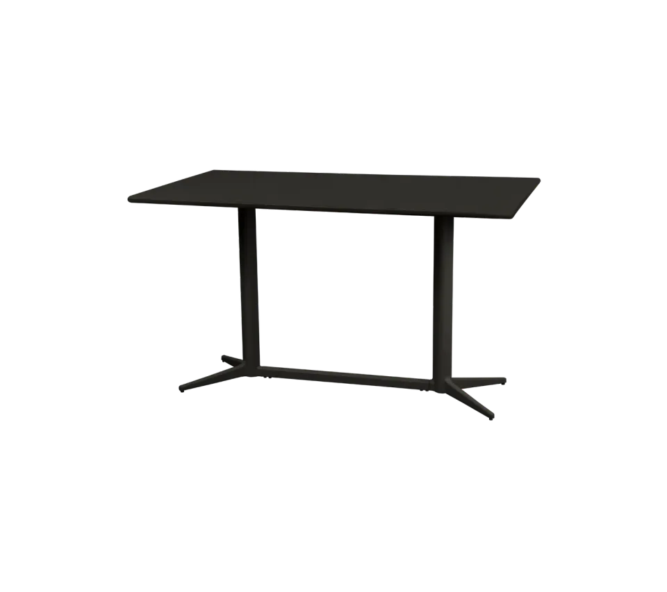 Cane-line Drop Cafétisch Teak Lava Grey Aluminium