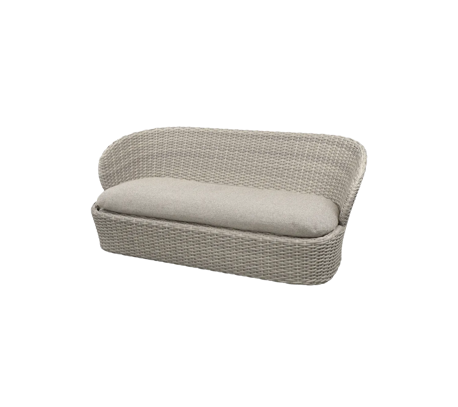 Cane-line Coast 2,5-Sitzer Sofa Sitzkissen Umberbraun Rise QuickDry