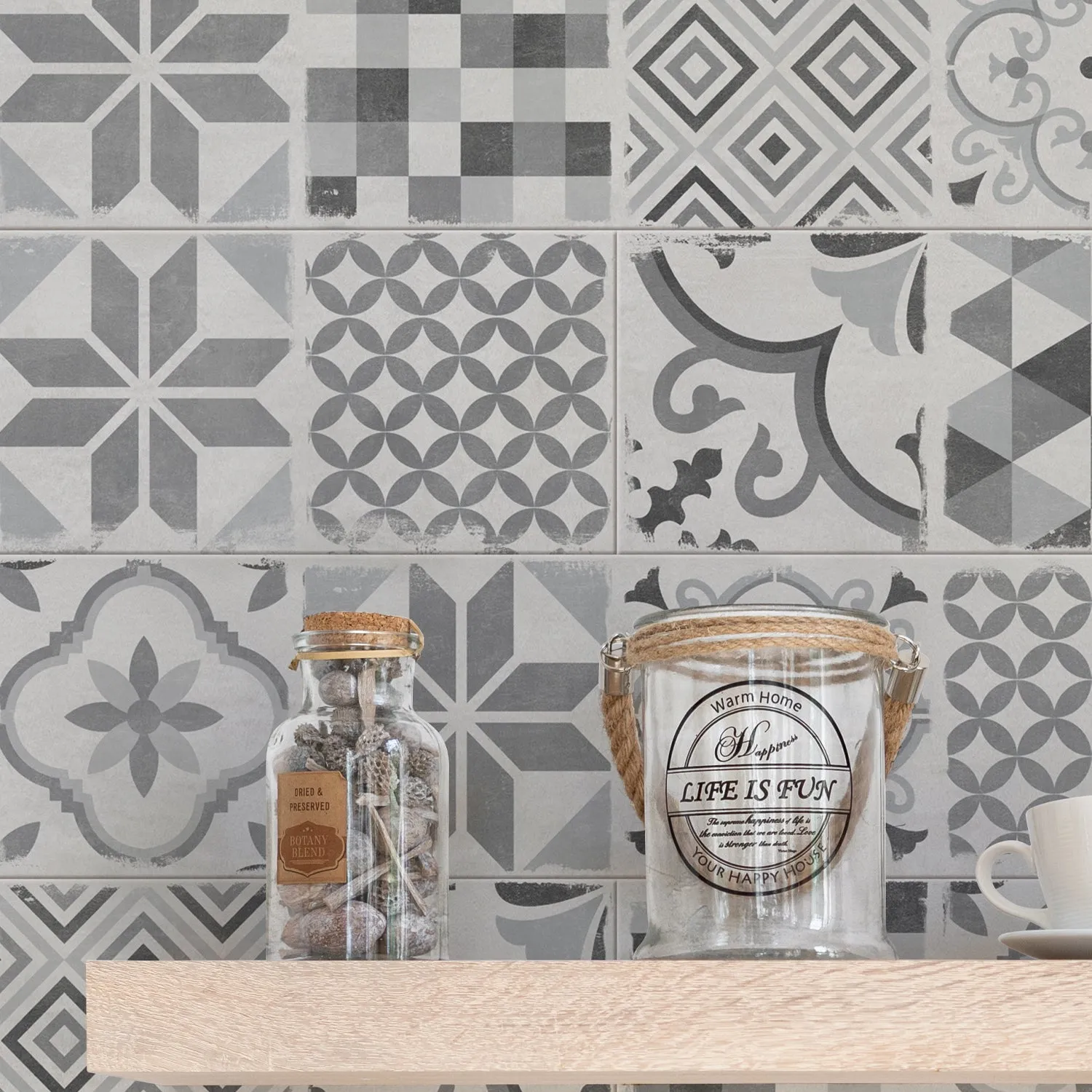 Grosfillex Accent Andaluz Wandkit Mineralgrau matt