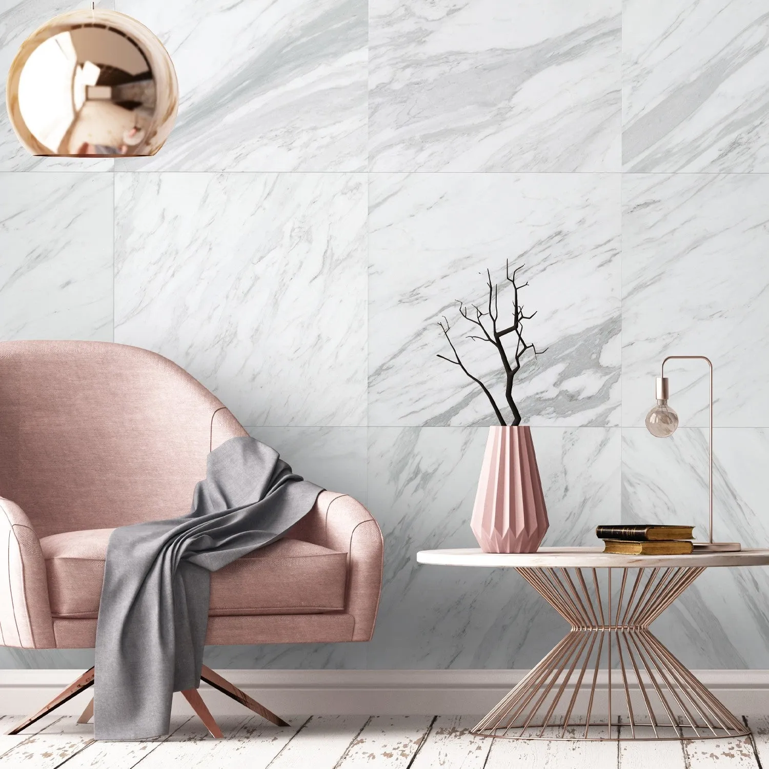 Grosfillex Element 3D Marble Tile Wandpaneel Marmor