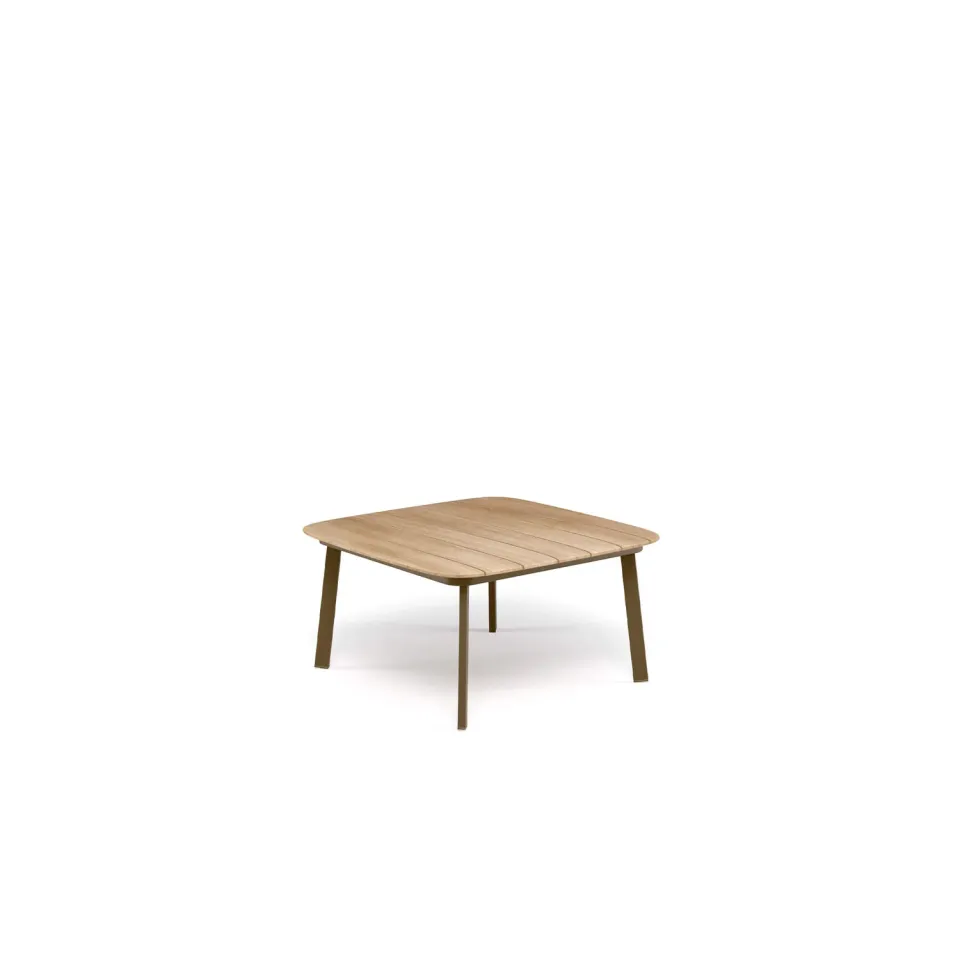 Emu Shine Mesa baja sobre de teca 79x79 Couchtisch