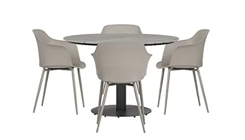 Envy Gartenmöbel-Set 4 Personen Ø110 cm feuersteingrau