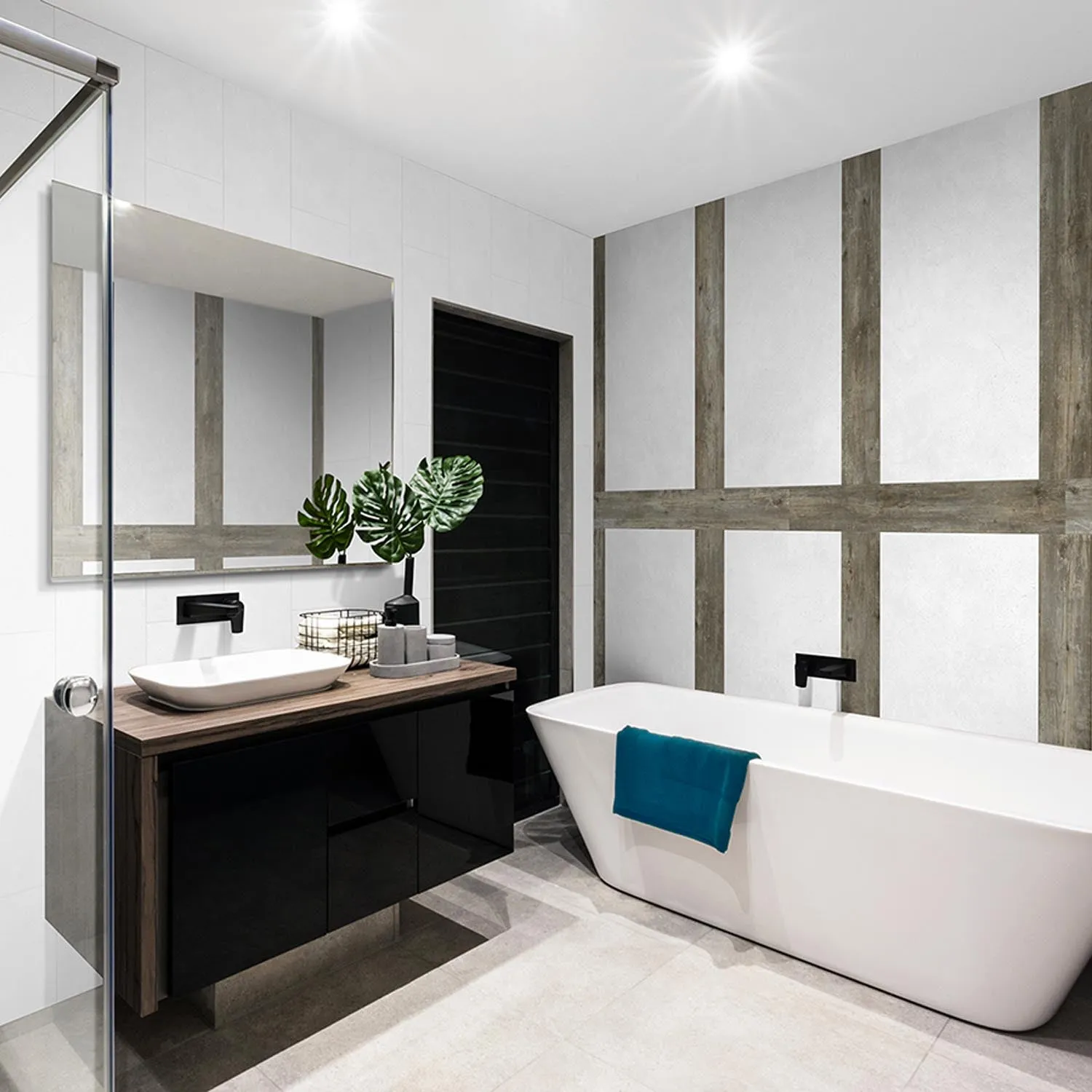 Grosfillex Gx Wall+ 17x120 Wandpaneel Hammam Holzoptik