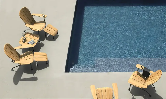 Skargaarden Böste Lounge Chair Teakholz Edelstahl