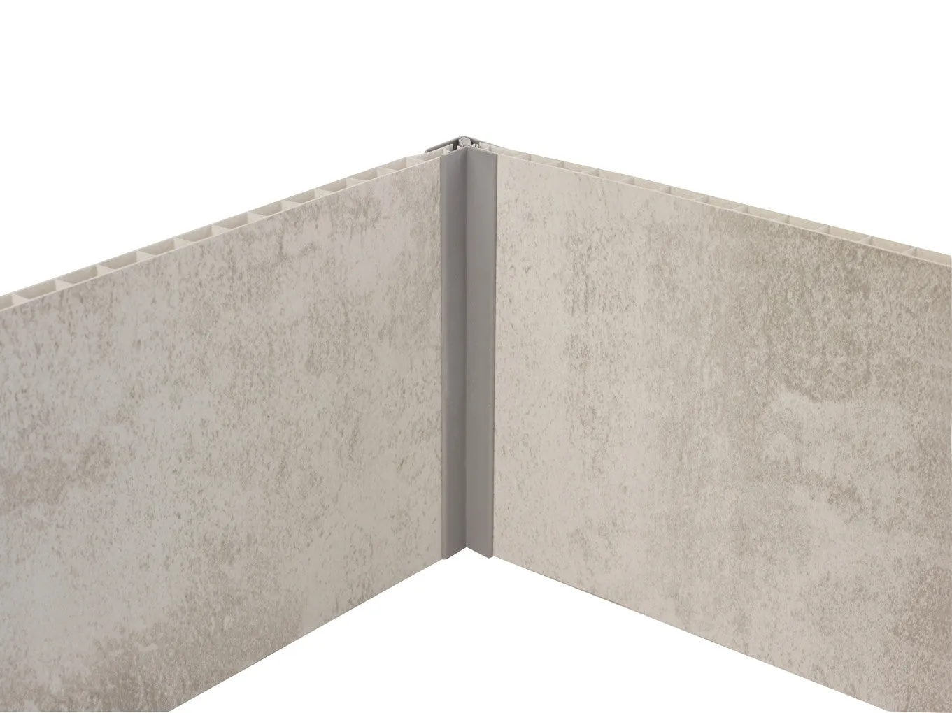 Grosfillex Lambris Eckprofil 8 mm Wandpaneel Weiß PVC
