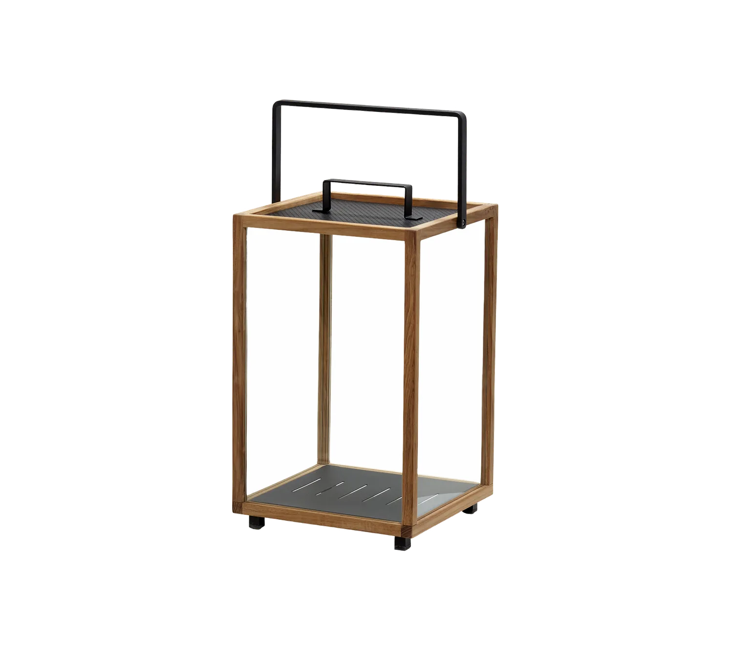 Cane-line Lighthouse Lantern Large Laterne Lava Grey Aluminium Teak