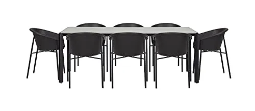 Envy Gartenmöbel-Set 8 Personen 200 cm Betonoptik