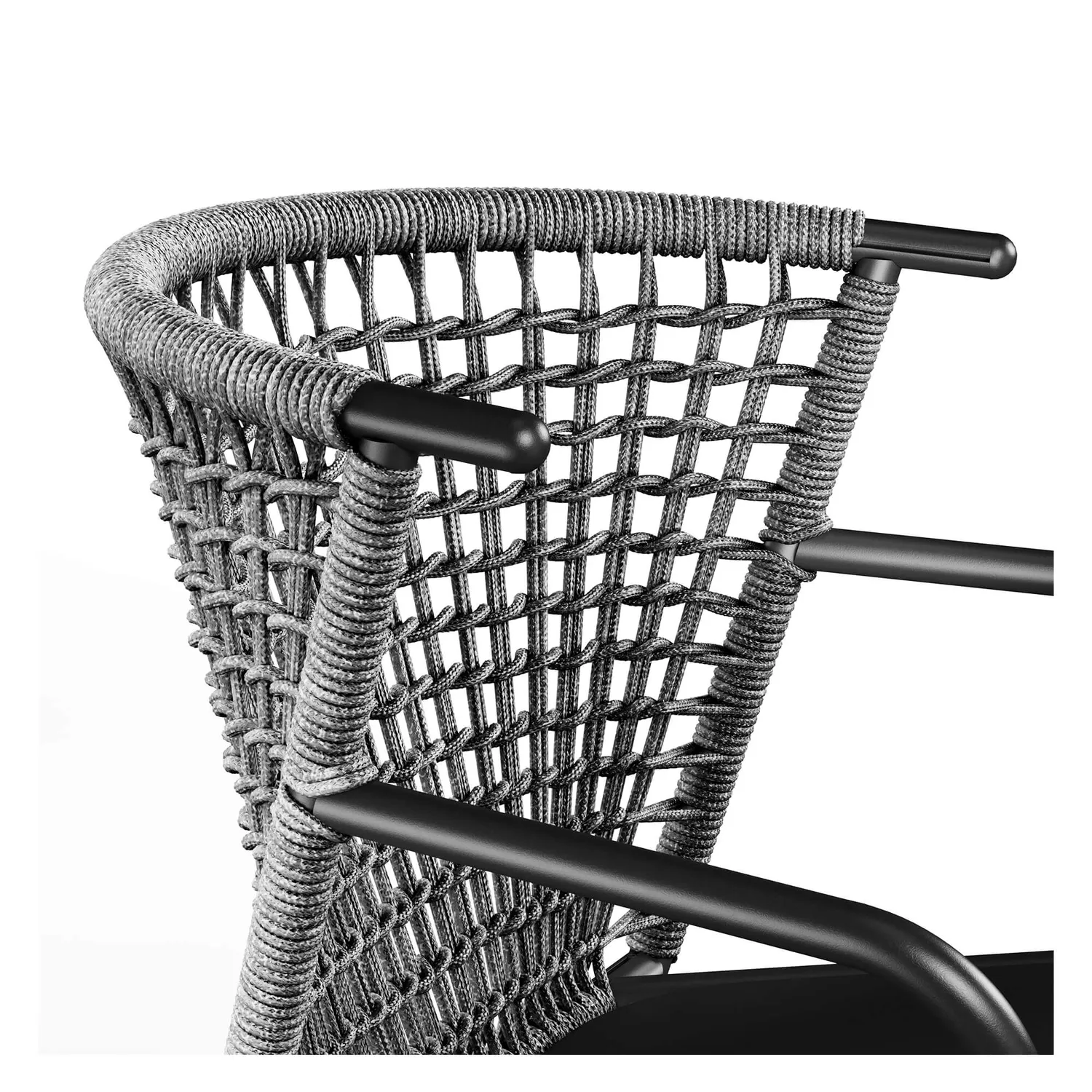 Emu Nef Sillón con respaldo bajo Aluminium-Sessel