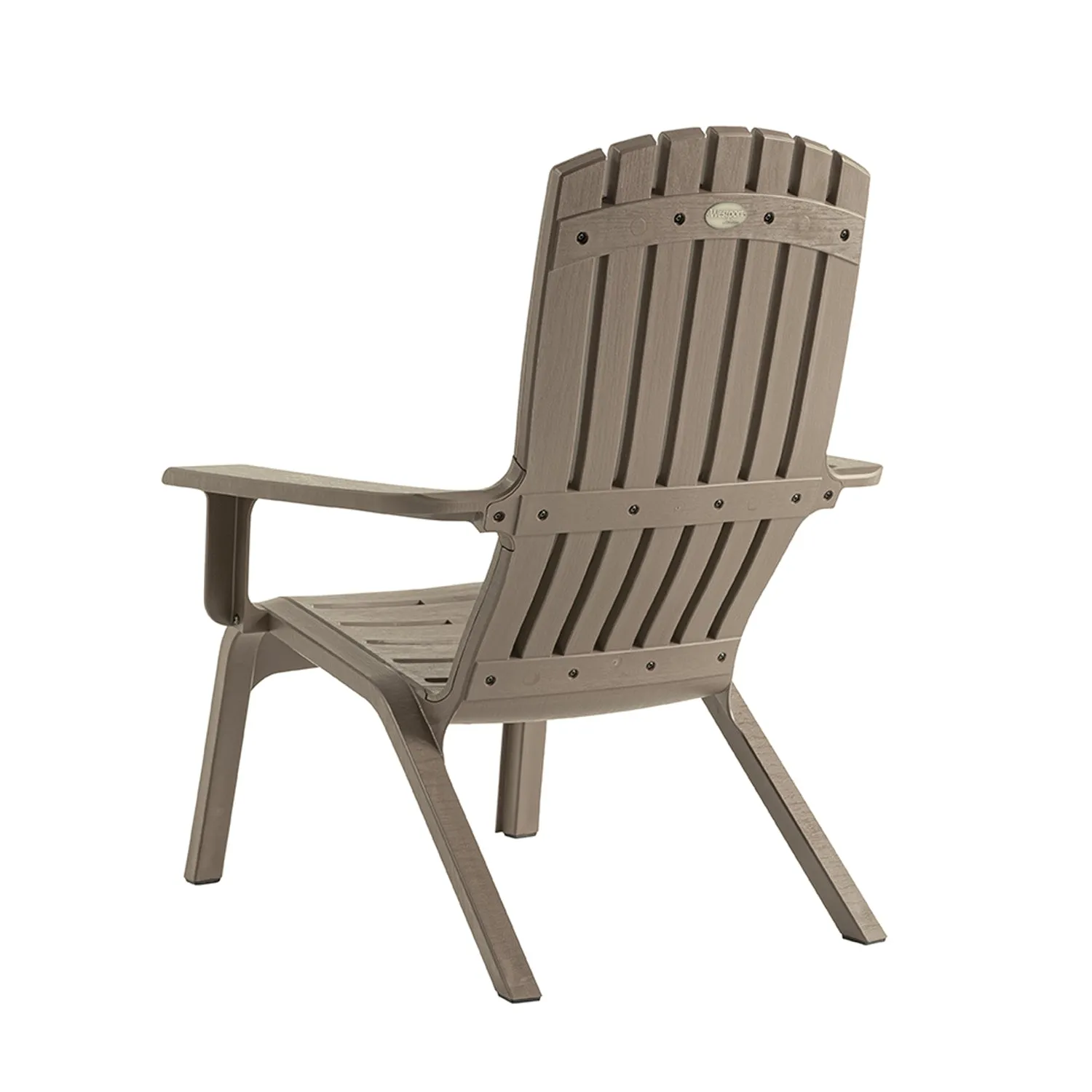 Grosfillex Westport Adirondack Gartenstuhl Taupe breit