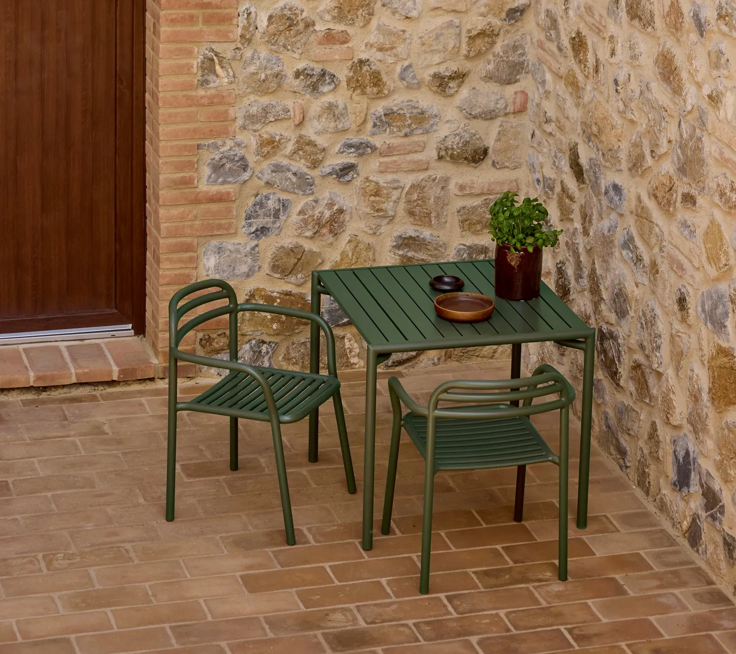 Cane-line Bliss Esstisch 80x80 Sand Aluminium Outdoor